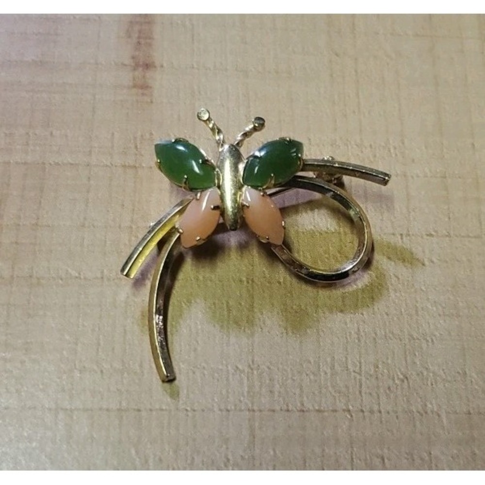 Vintage 14k Gold Filled Butterfly‎ Brooch Pin